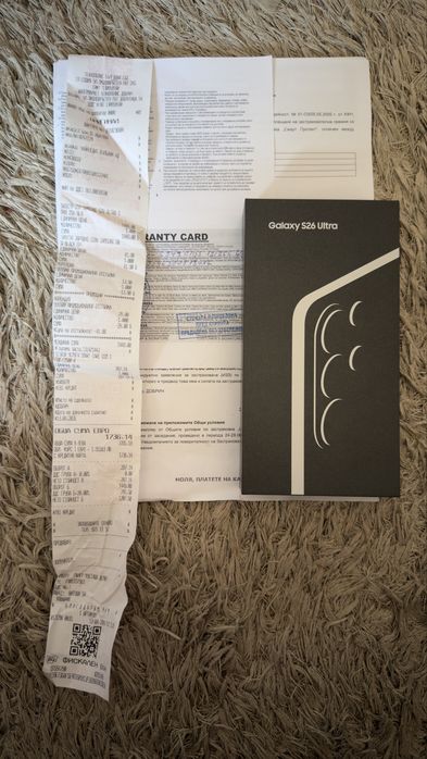 Samsung S26 Ultra Технополис чисто нов застраховка