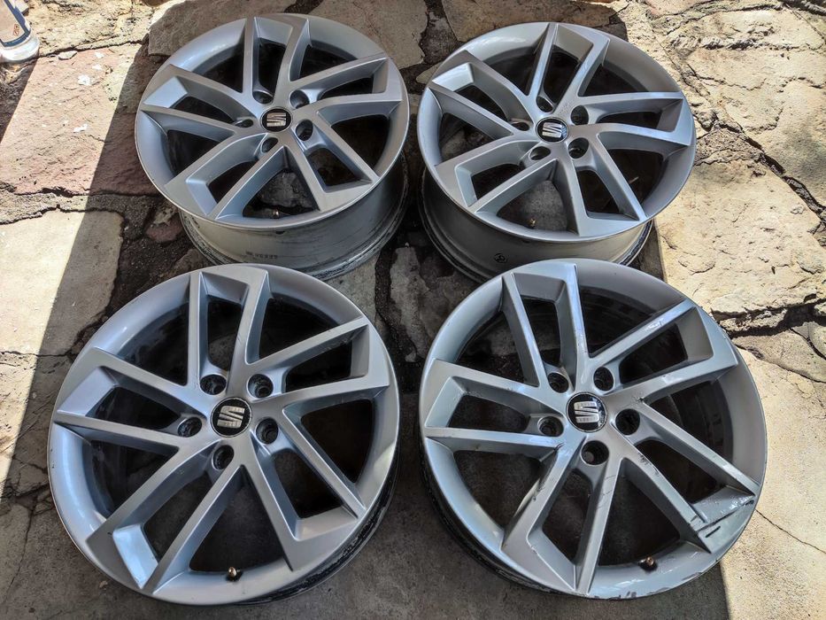 Skoda Seat VW 17 цола 5х112 оригинални алуминиеви лети джанти Сеат 5x112