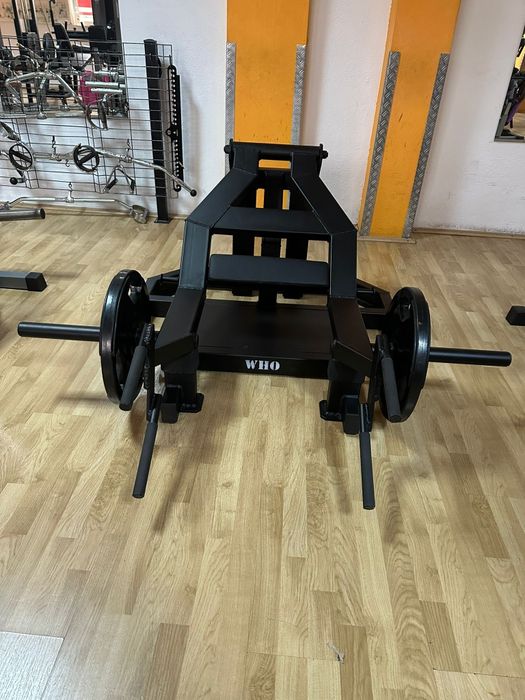 Presa picioare T- bar row bell squat aparat fitness profesionale tibie