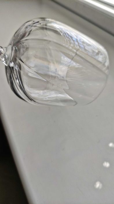 *Cristal d'arques * Франция сервиз от 6 кристални чаши за вино