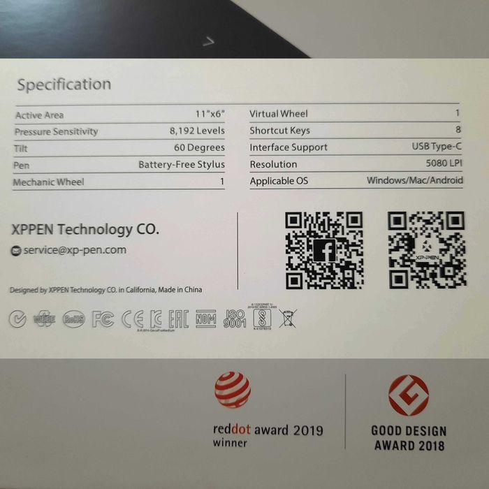Графический планшет XP-Pen Deco Pro Medium