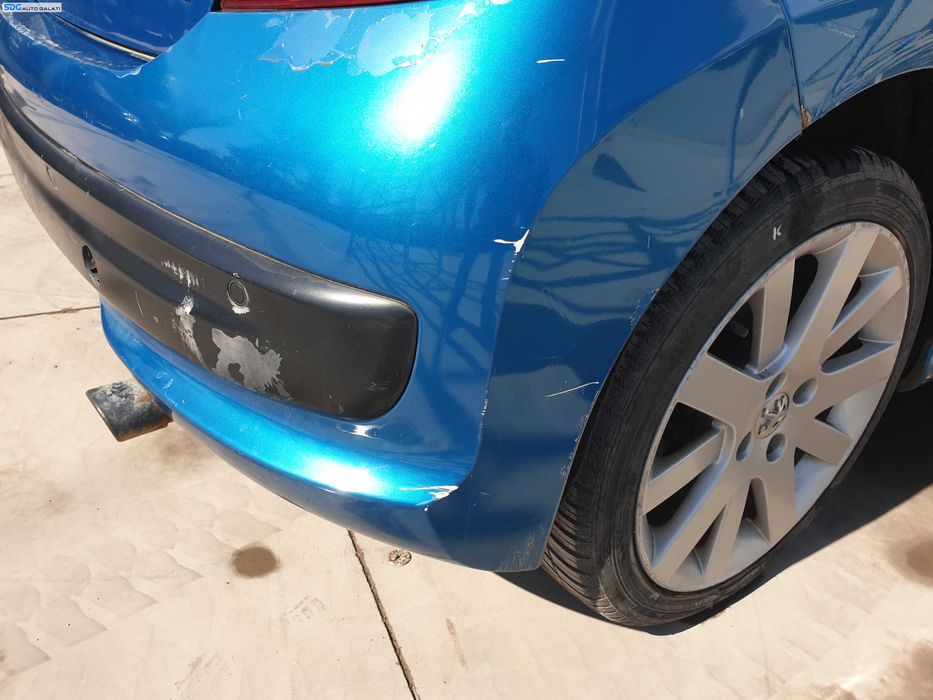 Bara Spoiler Spate cu Locas Senzori Parcare Peugeot 207 CC Cabrio 2006 - 2014 Culoare KMU Neysha Blue [K6572]