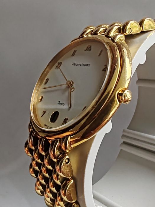 Ceas Maurice Lacroix Placat cu aur 32,5 mm Quartz Dama ETA 7 rubine