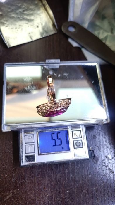 Кольцо маркиз 583 пробы
