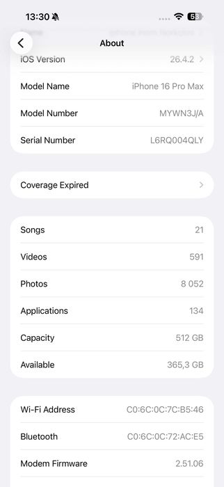 Продам Iphone 16 Pro Max, Desert Titanium, 512GB