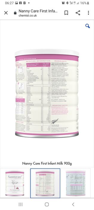 Lapte de capra praf 100% NATURAL! Preț per bucata. 900g cutia