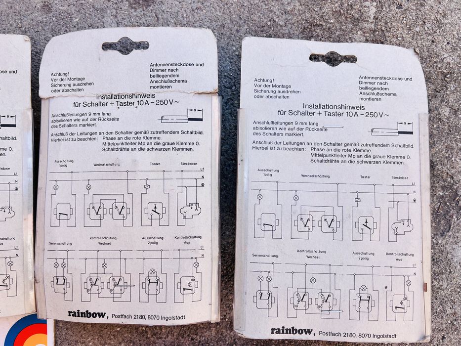 Електрически ключ и контакт rainbow, чисто нови