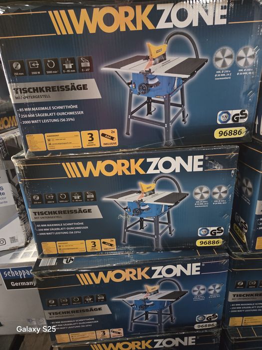 Circular cu masa Workzone 254mm 2000w