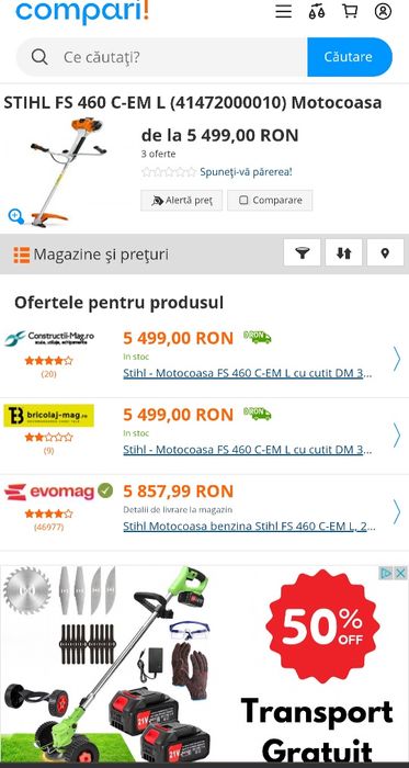 Motocoasa Stihl FS460C/K