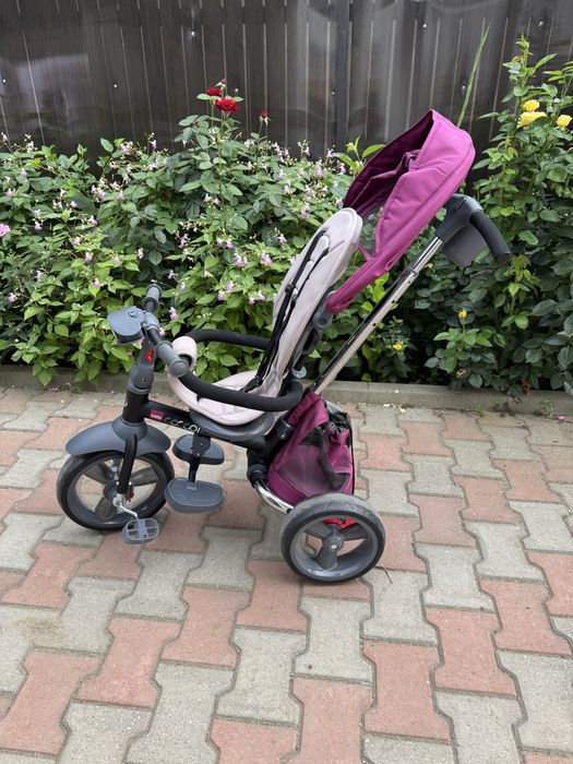 Tricicleta multifunctionala 4 in 1 cu sezut reversibil Coccolle Velo Violet