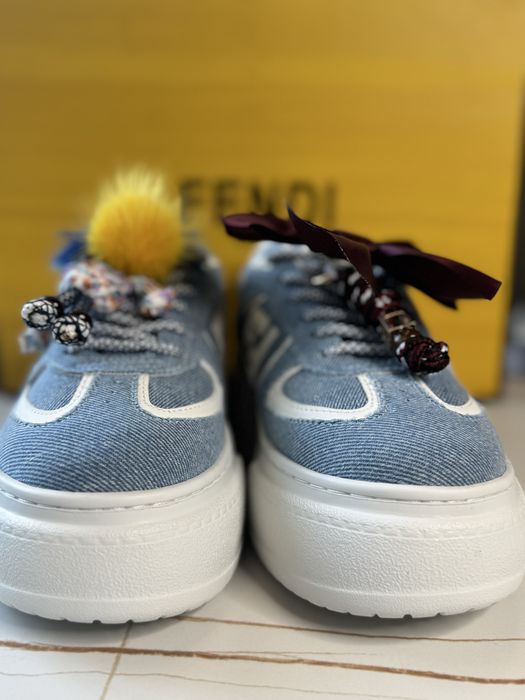 Fendi Match Platform Low-Top Sneakers