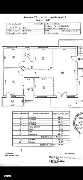 Apartament de 4 camere in vila