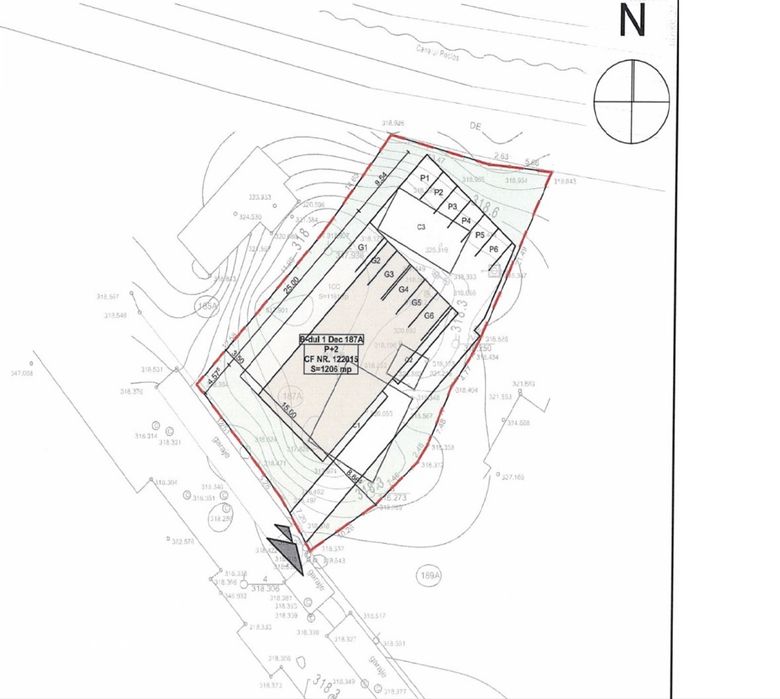 Teren 1.206  mp cartier Tudor