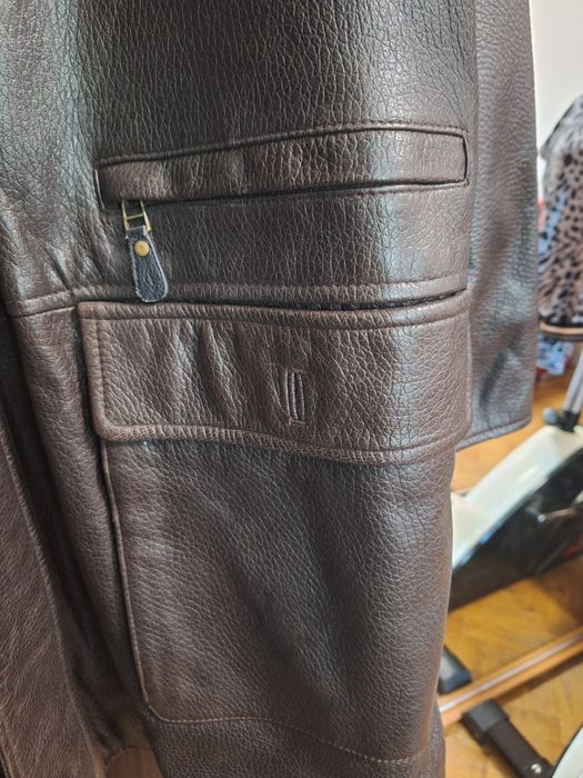 Haina piele bărbătească NOUĂ Spania