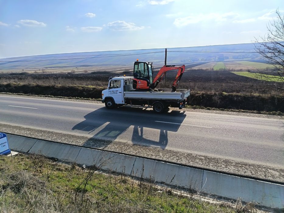 Inchiriez/Prestez servicii cu miniexcavator și bascula
