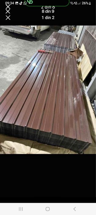 Vând tabla cutată zincata și color diferite grosimi