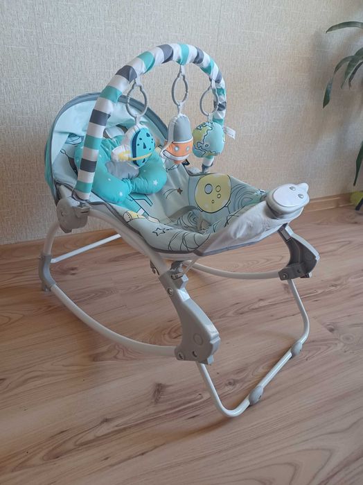 Бебешки Шезлонг Moni - Space Tour -сив