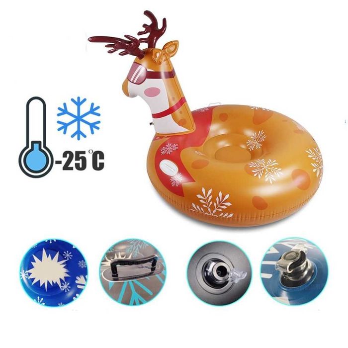 Надуваема шейна елен с удобни дръжки, за зима и лято