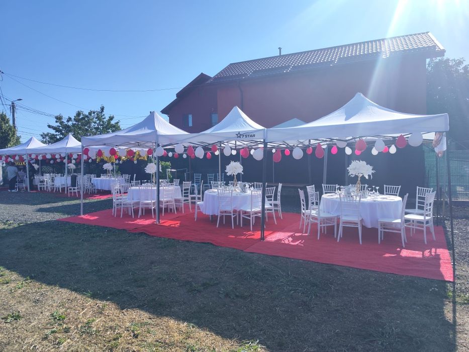 Agenția AvM Events închiriază pavilioane, mese, scaune vesela completă