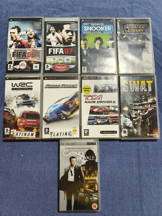 Jocuri PSP în stare perfectă de funcționare.