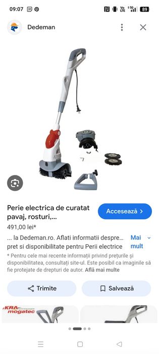 Perie de curățat pavajul 200 lei