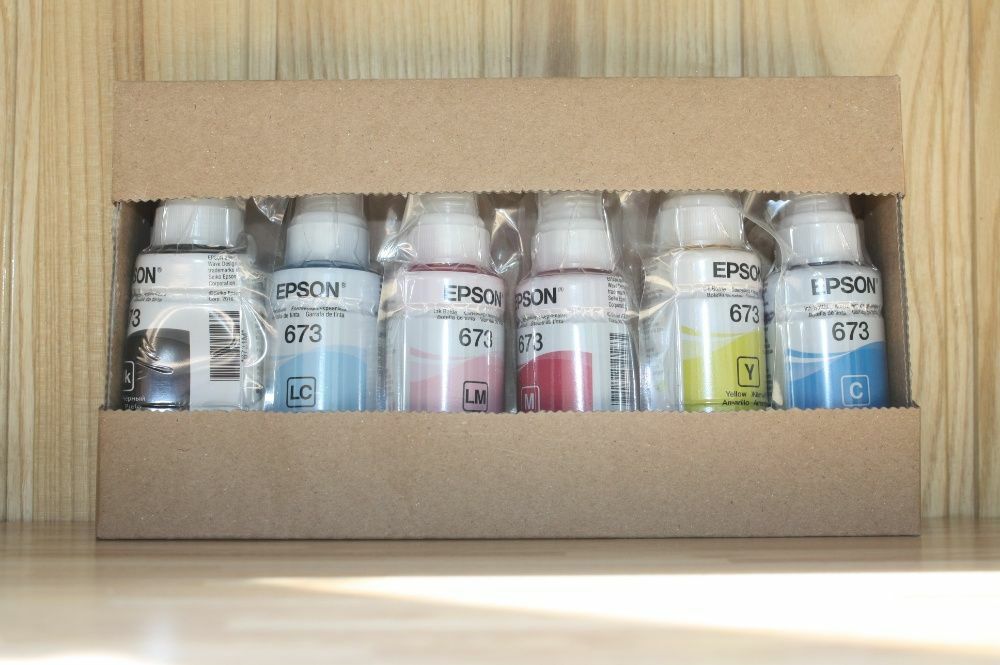 6шт/Оригинал Чернила и краска Epson 673 для принтера/L805,L850