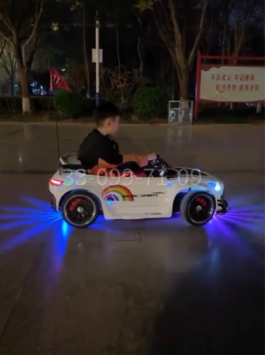 Детский Электромобиль Mercedes-Benz GTR 24V, дрифткар, LED, Bluetooth