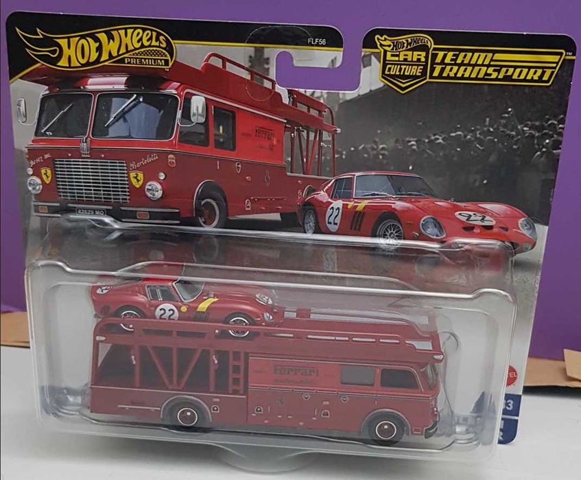 Hot Wheels 2025 Team Transport Ferrari 250 GTO Fiat 642 RN2 Bartoletti 1/64
