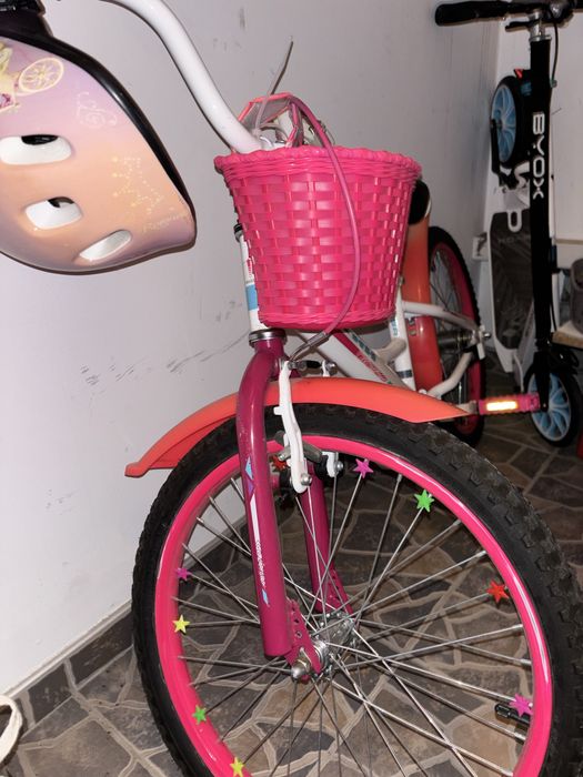 Детско колело 16 цола с кошница и каска подарък – запазено