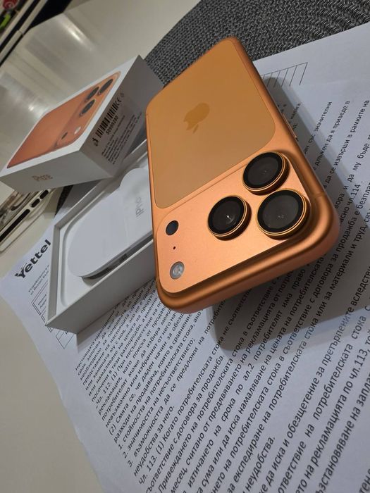 Iphone 17 pro 256 GB ORANGE като НОВ
