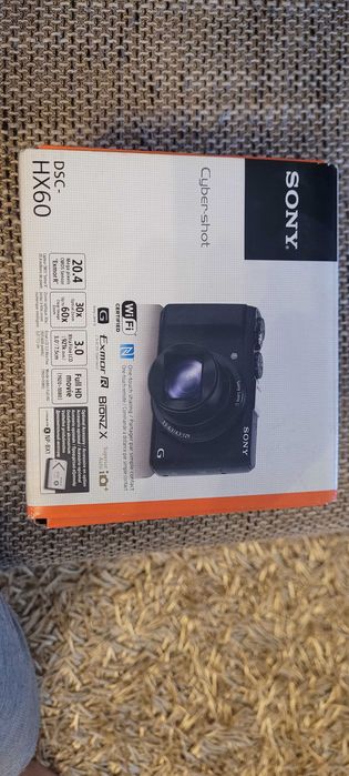 Camera foto Sony DSC-HX60, F HD,Wi Fi, 20.4, 60x, husa, impecabila,