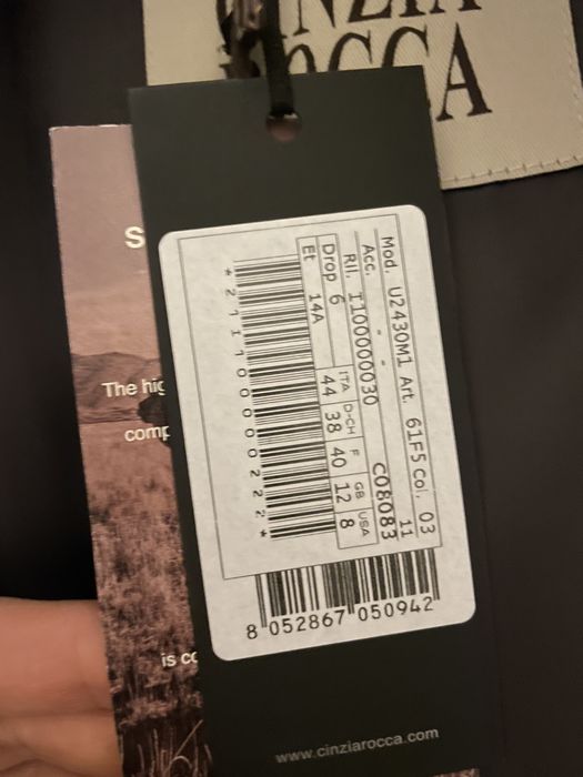 Palton gri lana CINZIA ROCCA