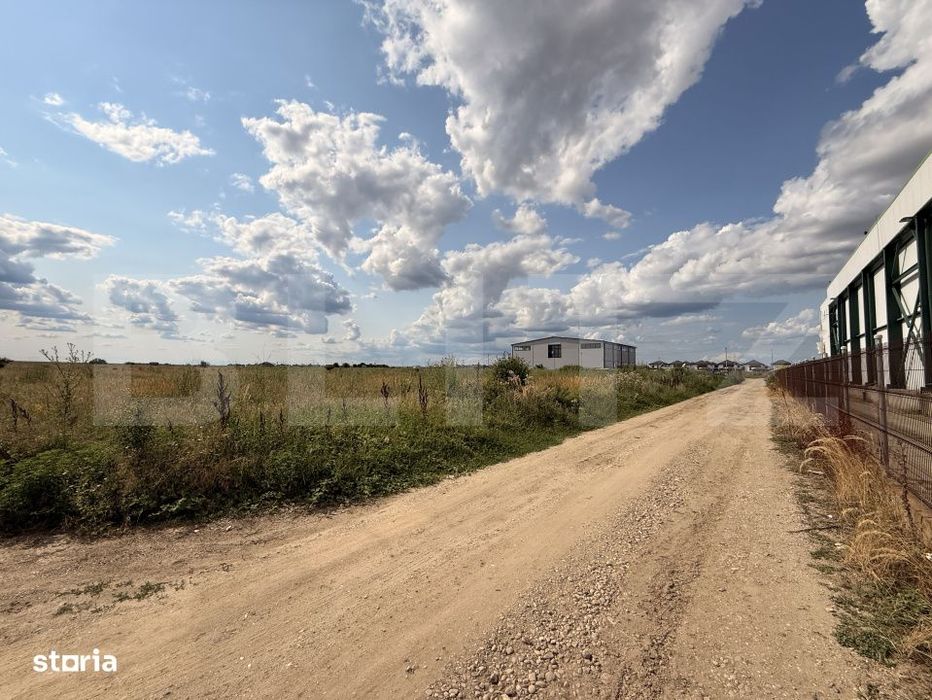 Teren intravilan industrial 692 mp, front 15m, Carcea, zona Flux Arena