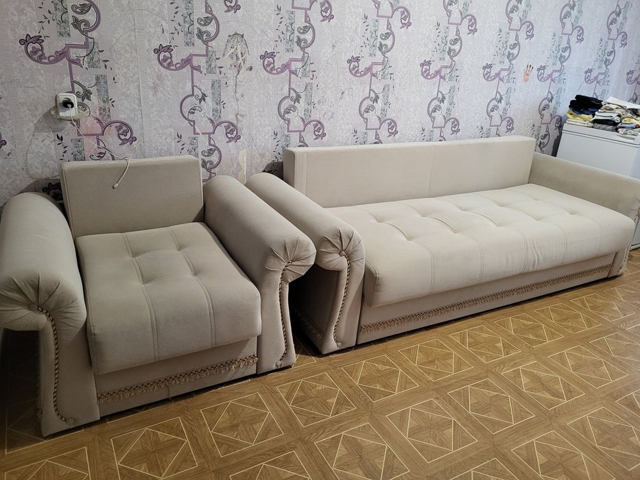 Диван и кресло раскладной