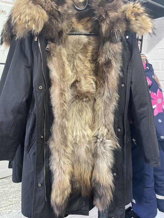 Парка чёрная. 90см