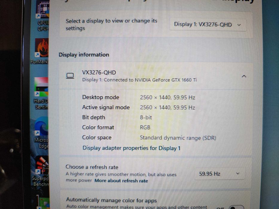 Monitor LED ViewSonic VX3276-2K-MHD-2 32 inch, QHD, IPS