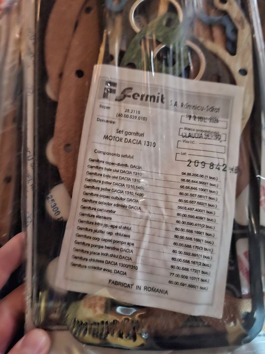 Set Garnituri Fermit Dacia 1300 1400 1600