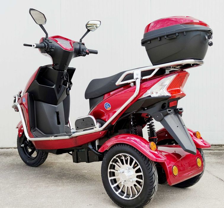 Електрическа триколка двуместна EcoWay модел М9 бордо