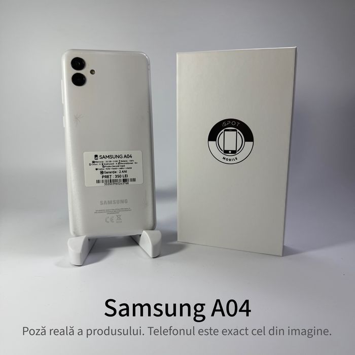 ispotmobile.ro Samsung Galaxy A04 32GB White Garanție 2 ani