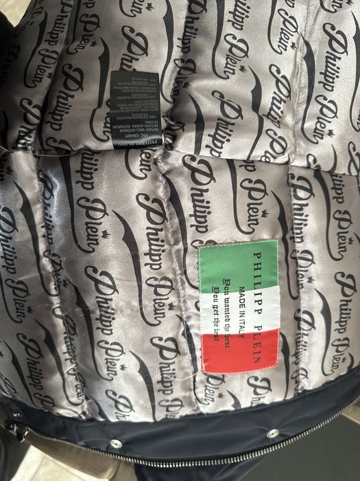 Geaca Phillip Plein cu blana naturală