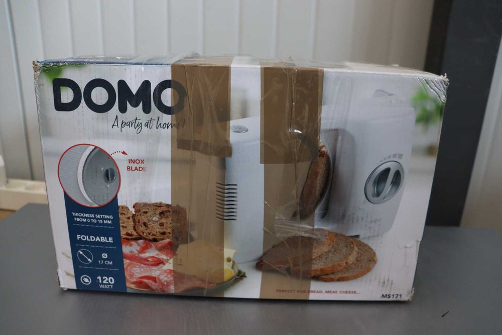 Слайс Машина за рязане Domo 120W MS171, бяла, леко спукана приставка