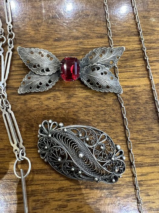 Подвес.  Брошь серебро . 875 / 916 проба