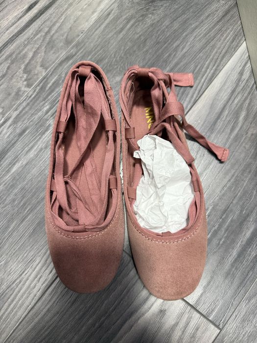 Замшевые балетки Mango для девочек