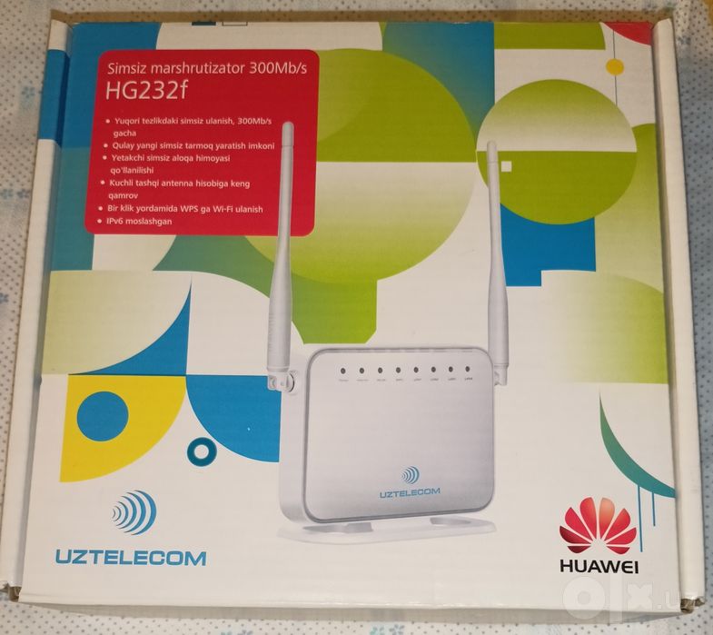 WIFI роутер Huawei с логотипом Uztelecom, б/у. Читайте описание.