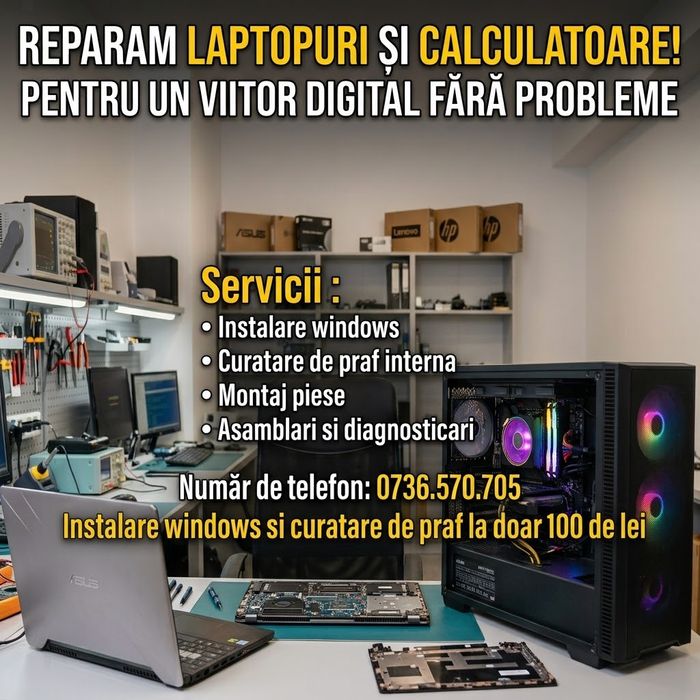 Reparatii Pc si Laptopuri Chiajna/Ilfov/Bucuresti