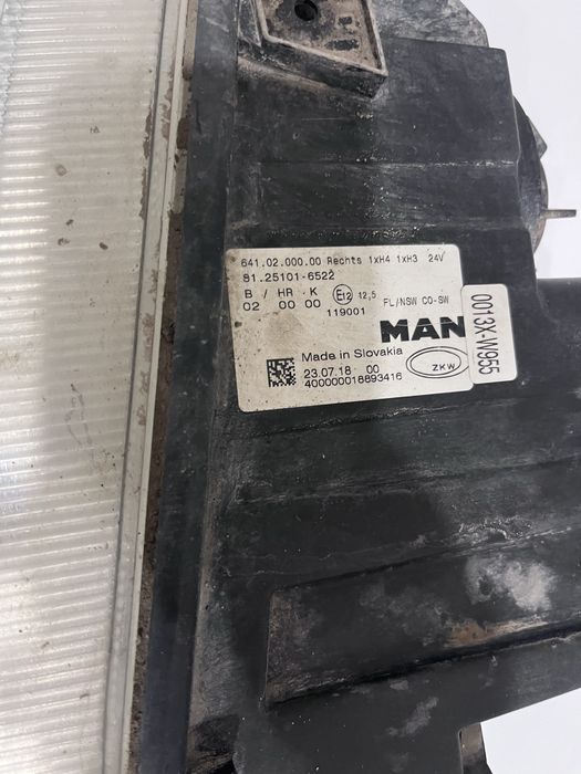 Противотуманные фары MAN TGX 70 тыс