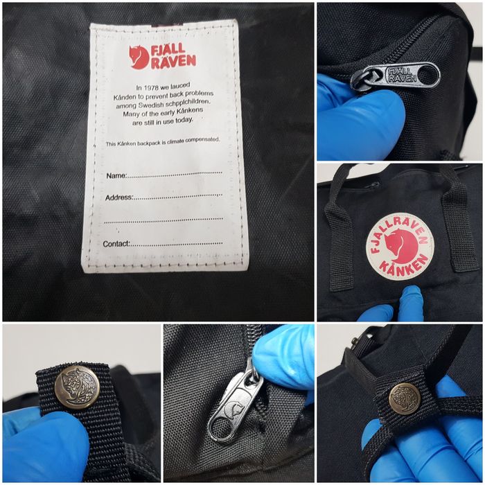 Rucsac Fjallraven Kanken negru, ghiozdan unisex original SUEDIA