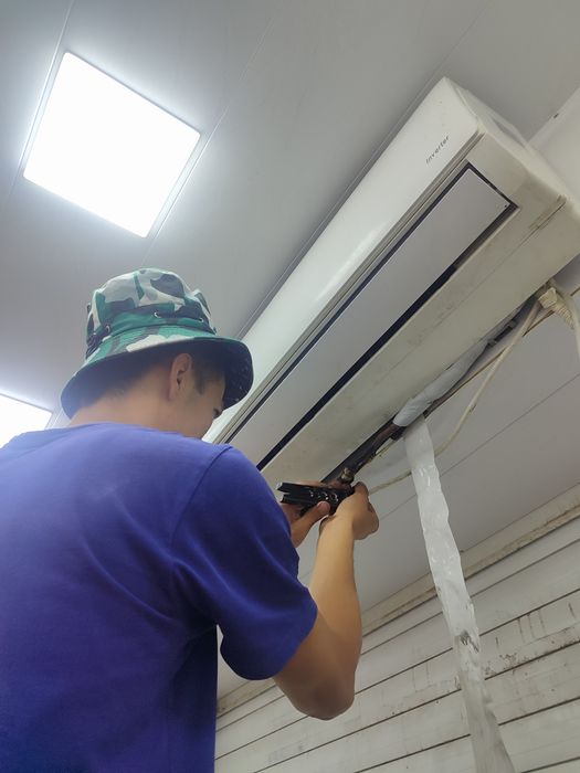 Kanditsioner ornatamiz. Установка кондиционеров