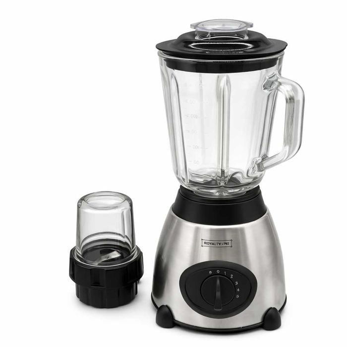 Blender Royalty Line 500W Bol Sticla 1.5L + Rasnita Cafea