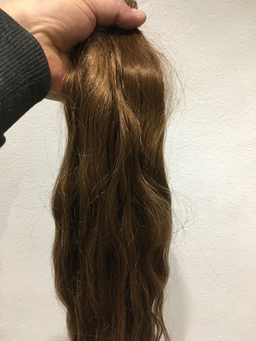 Extensii clip-on 50 cm saten 8 piese par natural